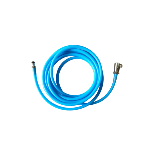 Rallonge bleue 3m+connectiques mâle et femelle METAL pour garrots pneumatiques DDM