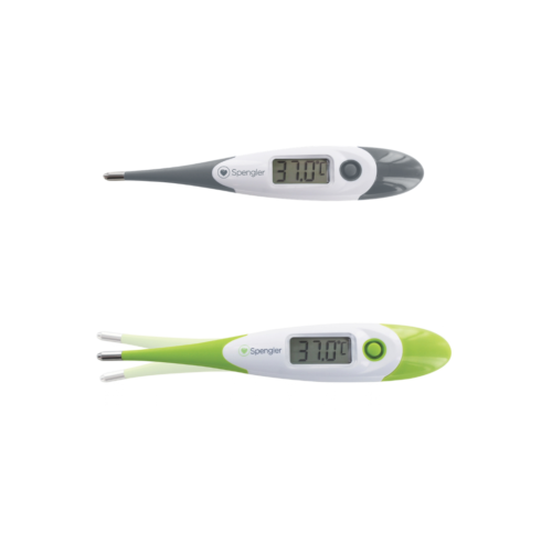 Thermomètres Spengler Tempo 10 Flex, gris ou vert